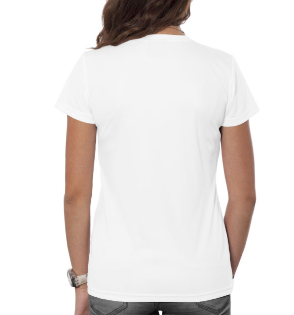 Женская футболка с изображением Балет цвета Белый