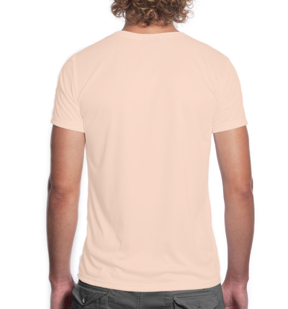 Мужская футболка с изображением Николас Кейдж цвета Белый