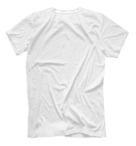 Мужская футболка с изображением Кролики цвета Белый