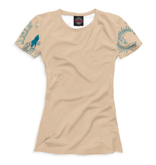 Женская футболка Тату рукав