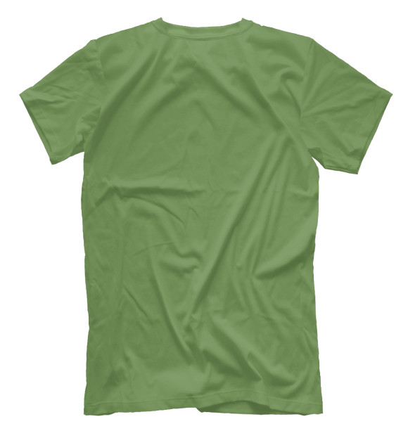 Мужская футболка с изображением Carabiners love green цвета Белый