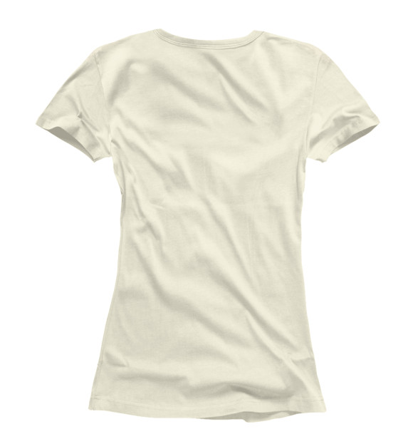Женская футболка с изображением Девушка с рапирой цвета Белый