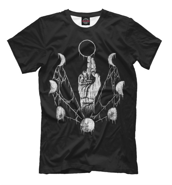 Мужская футболка с изображением Мистика подвалов цвета Черный