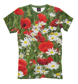 Мужская футболка Полевые цветы