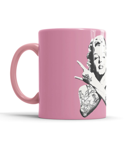Кружка с изображением Мэрилин Монро цвета розовый