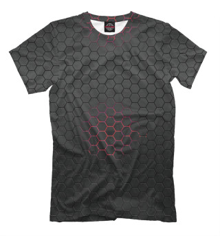 Мужская футболка Red Honeycomb