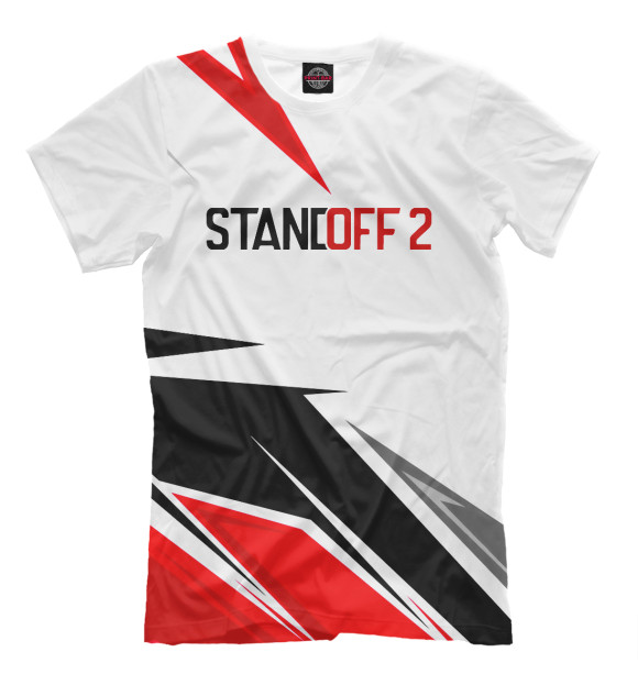 Мужская футболка с изображением Standoff 2 цвета Белый