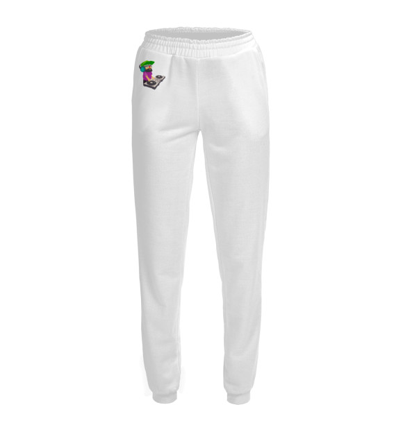 Женские спортивные штаны с изображением Shift DjMan White цвета Белый