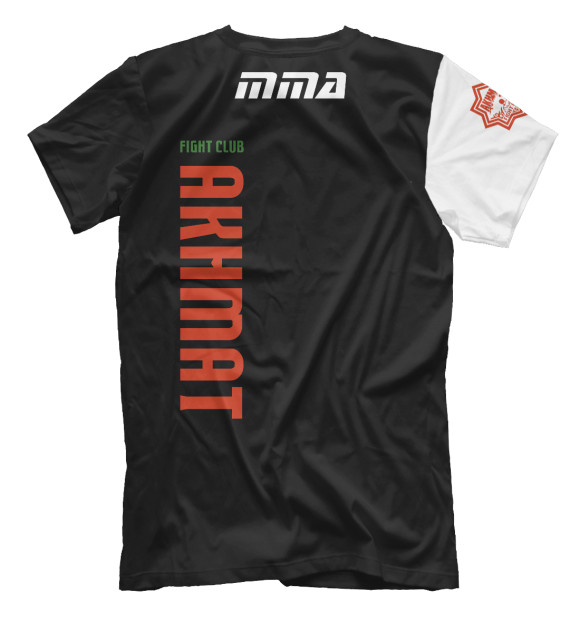Мужская футболка с изображением Akhmat Fight Club MMA цвета Белый