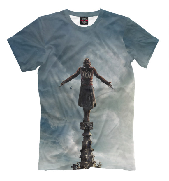 Мужская футболка с изображением Assassin’s Creed цвета Серый