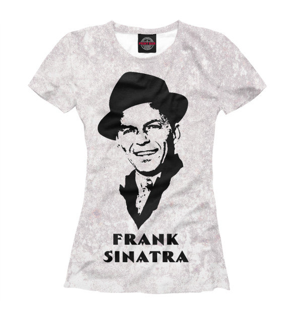 Футболка для девочек с изображением Frank Sinatra цвета Белый