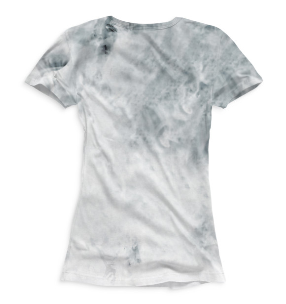 Женская футболка с изображением Волчонок цвета Белый