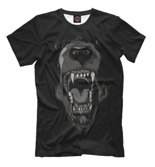 Мужская футболка Злой медведь