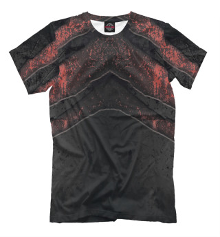 Мужская футболка Black & Red Metal