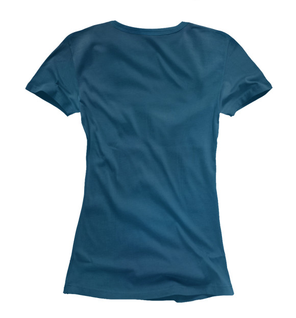 Женская футболка с изображением Глубина цвета Белый