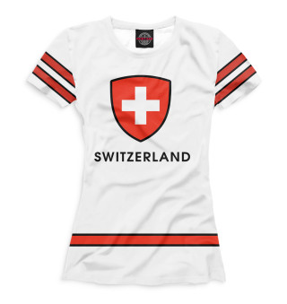 Футболка для девочек Сборная Швейцарии