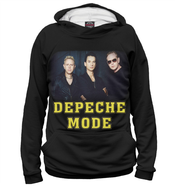 Мужское худи с изображением Depeche Mode цвета Белый