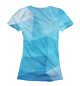 Женская футболка Синие Полигоны