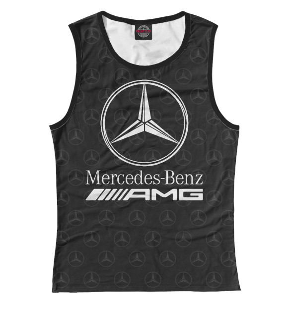 Майка для девочки с изображением Mercedes-Benz AMG Premium цвета Белый