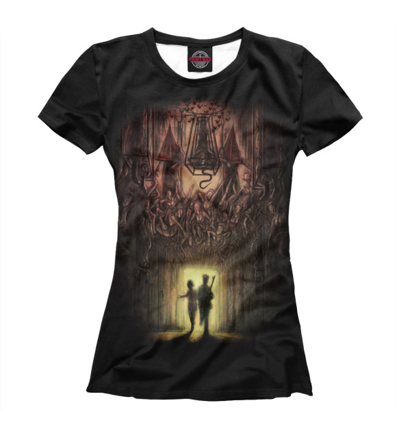 Женская футболка с изображением Silent Hill 2 цвета Белый