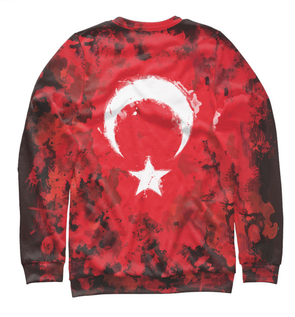 Мужской свитшот с изображением Турция цвета Белый