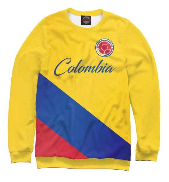 Свитшот для мальчиков с изображением Колумбия цвета Белый