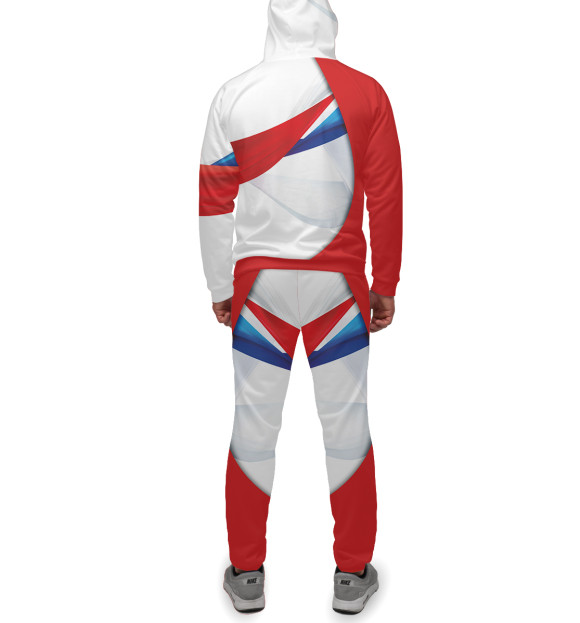 Мужской спортивный костюм с изображением Сборная России цвета Белый