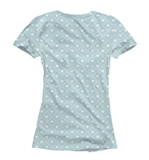 Женская футболка с изображением Сонный мишка с подушкой цвета Белый