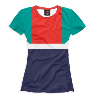 Женская футболка Разноцветный