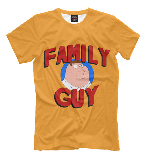 Мужская футболка с изображением Family Guy цвета Темно-бежевый