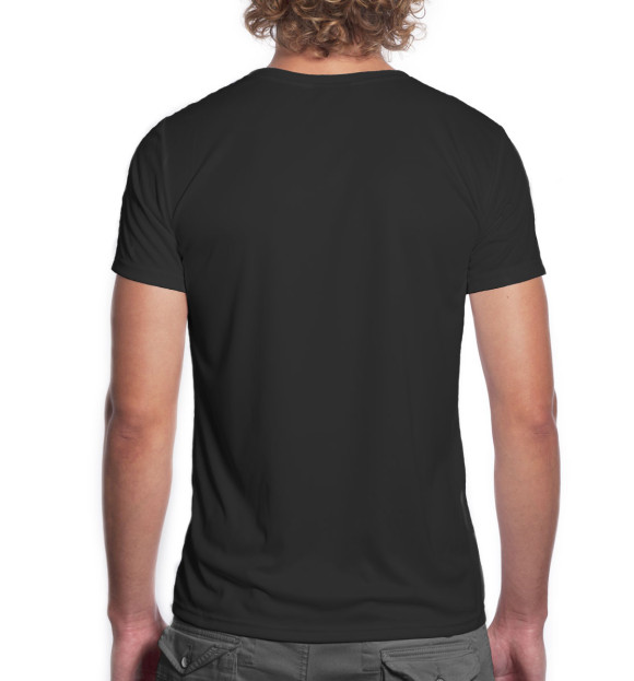 Мужская футболка с изображением Антихайп цвета Белый