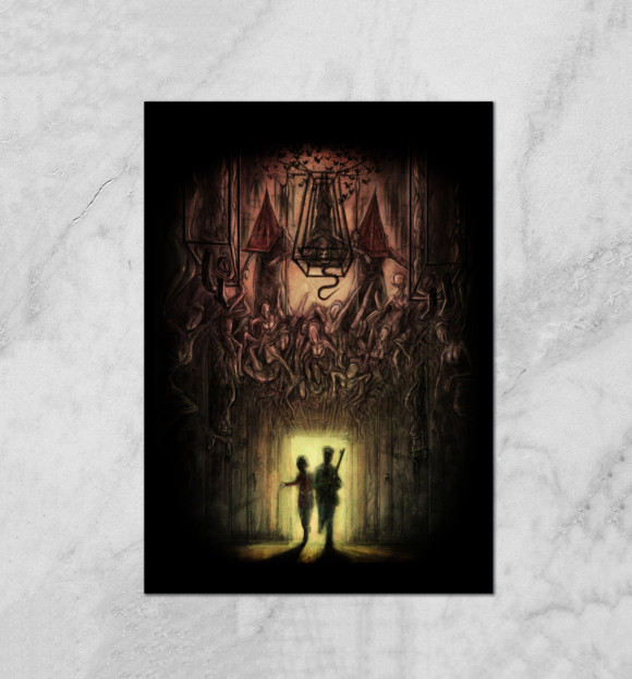 Плакат с изображением Silent Hill 2 цвета Белый