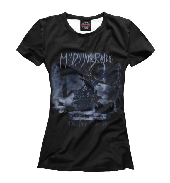 Женская футболка с изображением My Dying Bride цвета Белый