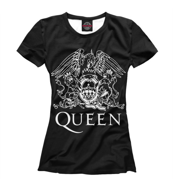 Женская футболка с изображением Queen цвета Белый