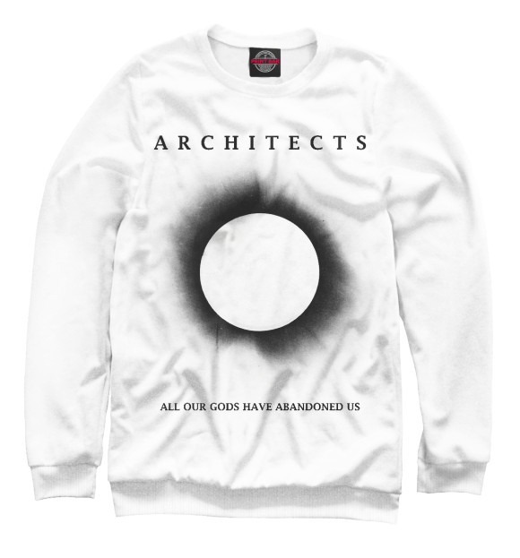 Мужской свитшот с изображением Architects цвета Белый