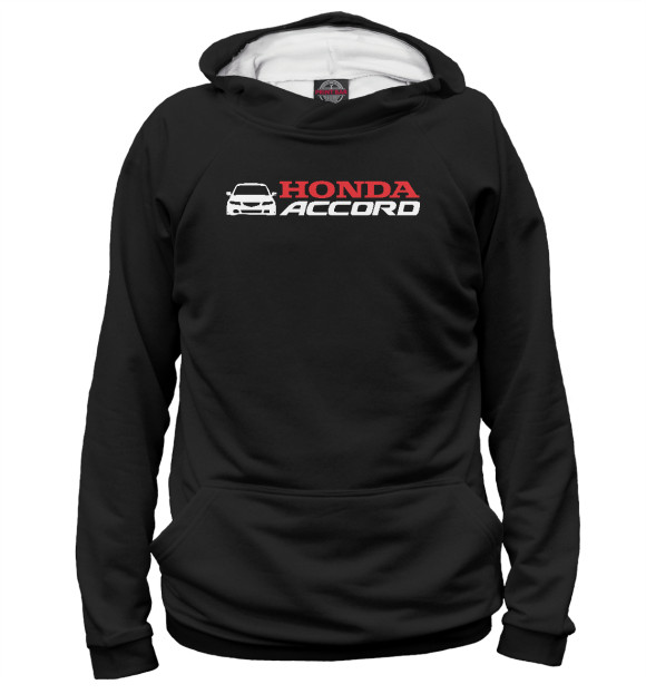 Женское худи с изображением Honda Accord цвета Белый