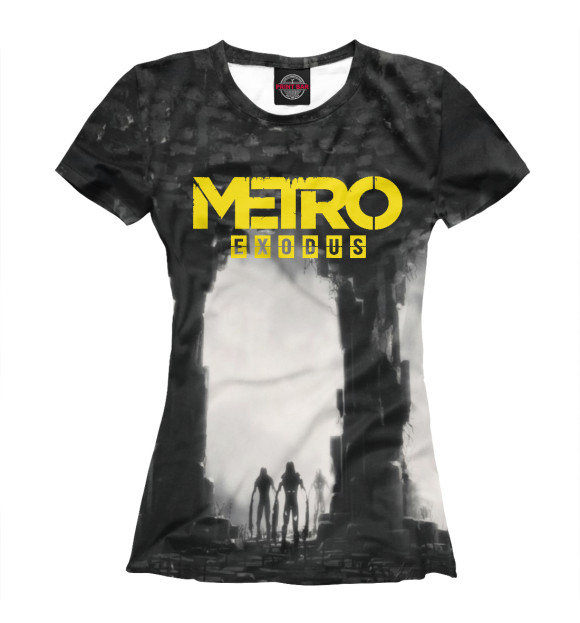 Женская футболка с изображением METRO EXODUS цвета Белый