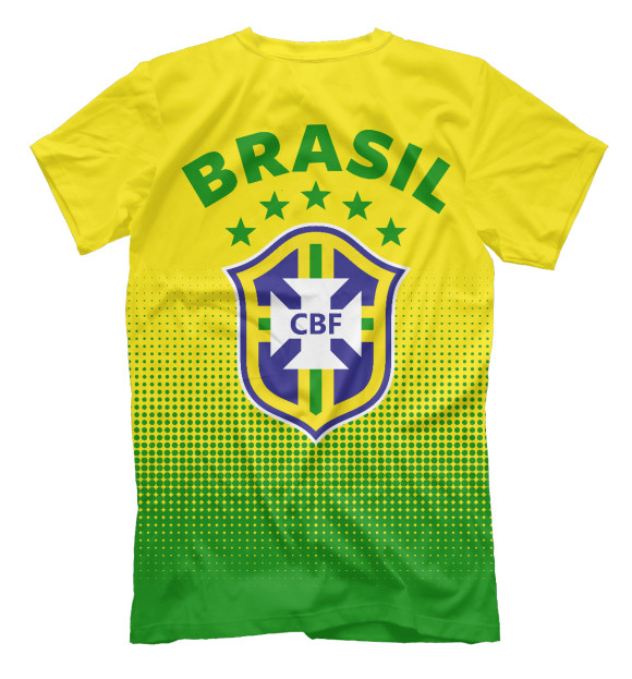 Футболка для мальчиков с изображением Бразилия цвета Белый