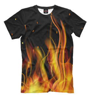 Мужская футболка Fire