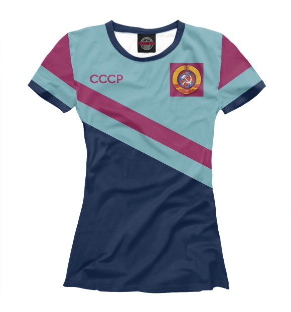 Женская футболка с изображением Олимпийка СССР цвета Белый