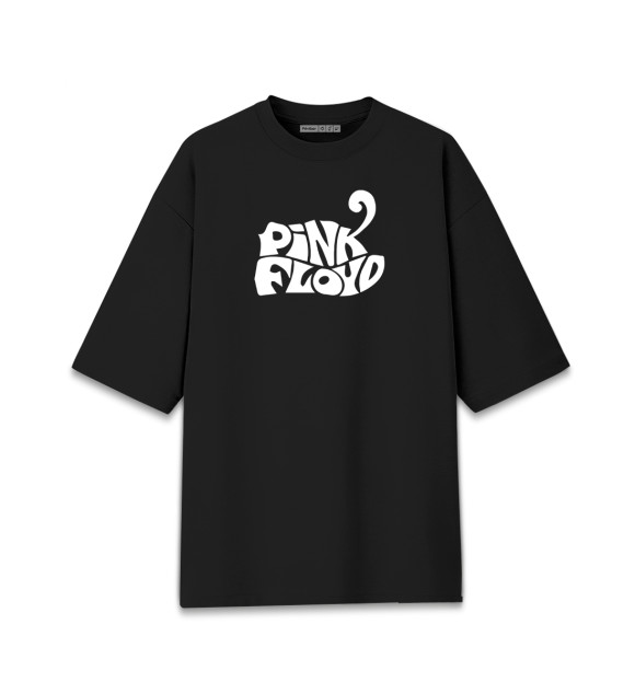Мужская футболка оверсайз с изображением Pink Floyd цвета Черный