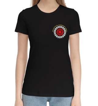 Женская хлопковая футболка Славянский символ Молвинец