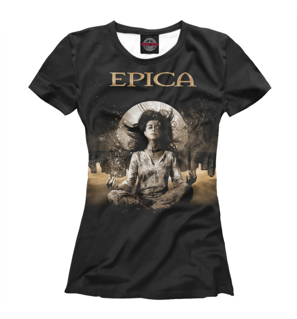 Женская футболка с изображением Epica цвета Белый