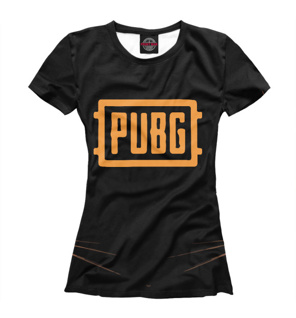 Женская футболка с изображением PUBG цвета Белый