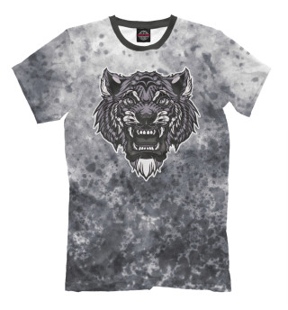 Мужская футболка Свирепый тигр