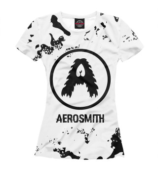 Футболка для девочек Aerosmith Glitch Light (разводы)