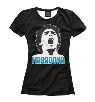 Женская футболка Марадона