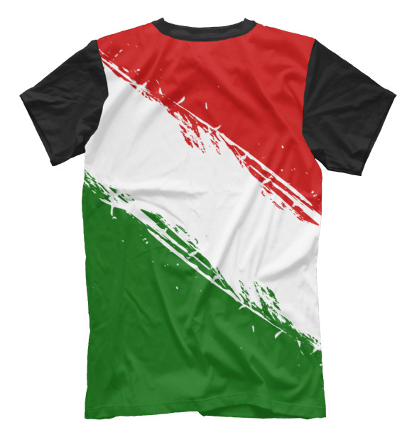 Мужская футболка с изображением Таджикистан цвета Белый