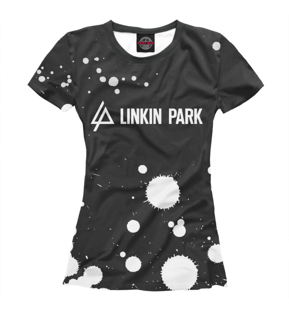 Футболка для девочек с изображением Linkin Park / Линкин Парк цвета Белый