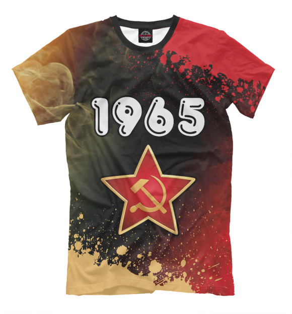 Мужская футболка с изображением 1965 / СССР цвета Белый